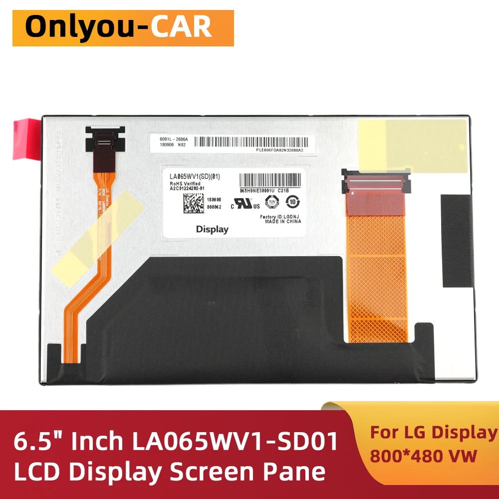 

NEW Original LA065WV1-SD01 6.5 inch LCD Screen for LG Display Car Navigation LA065WV1(SD)(01) LA065WV1SD01