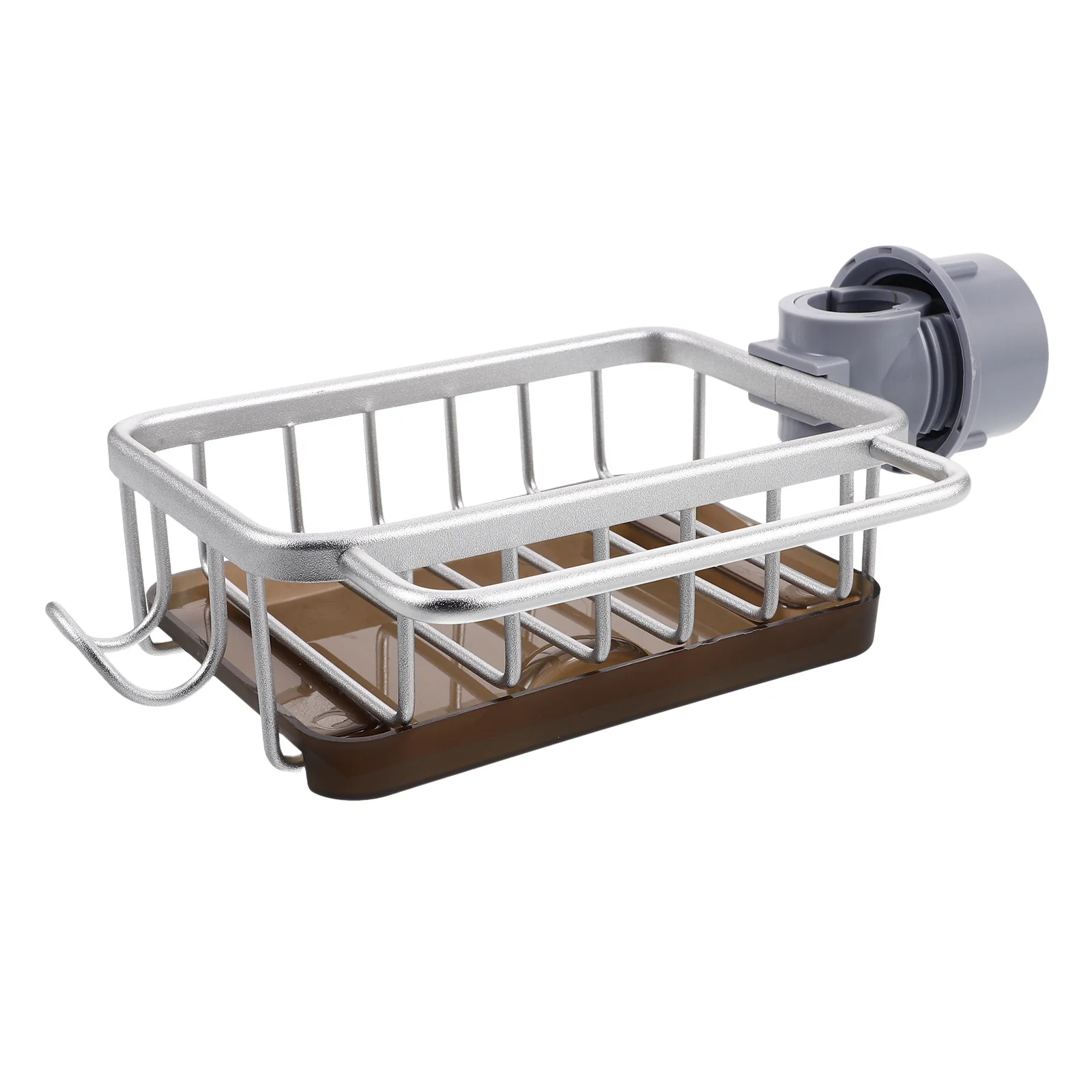 

Water Sink Organizer Rack Adjustable Height Over Faucet Kitchen Storage Caddie For Sponge Soap Brush Towel Dish Drainer