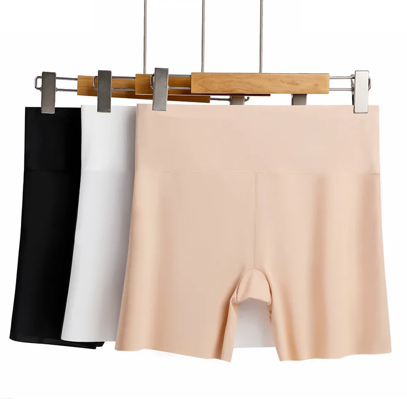 1 قطعة بانت سلامة المرأة سيدة سلس تنفس يغطي الرجل غير الشباك حافة التأمين قصيرة سيدة الراحة مكافحة فرك سلامة السروال #6