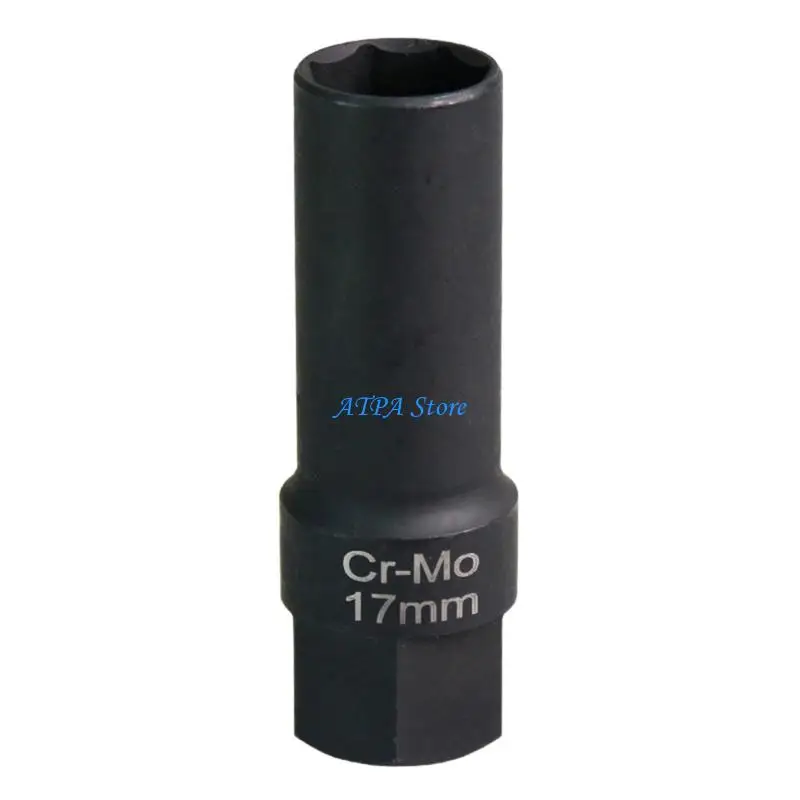 

U13C Spanner Conveter Ratchet Tool Tire Removal Tool Wrench Socket Wrench for Nut Removal Metal 17mm 7 Sleeve Adapter