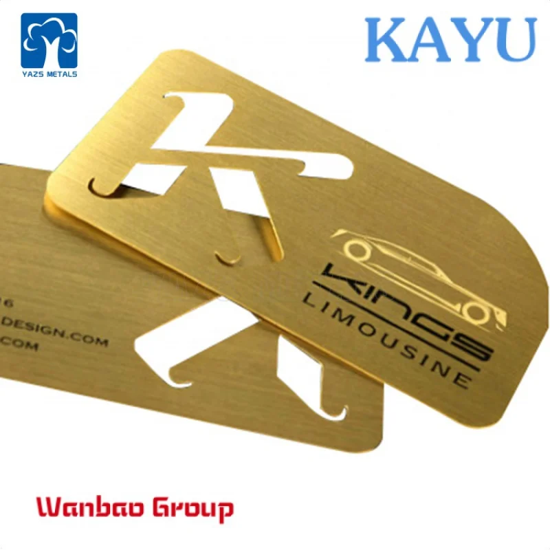 Großhandel benutzer definierte Metall Visitenkarte Name ID VIP-Karten