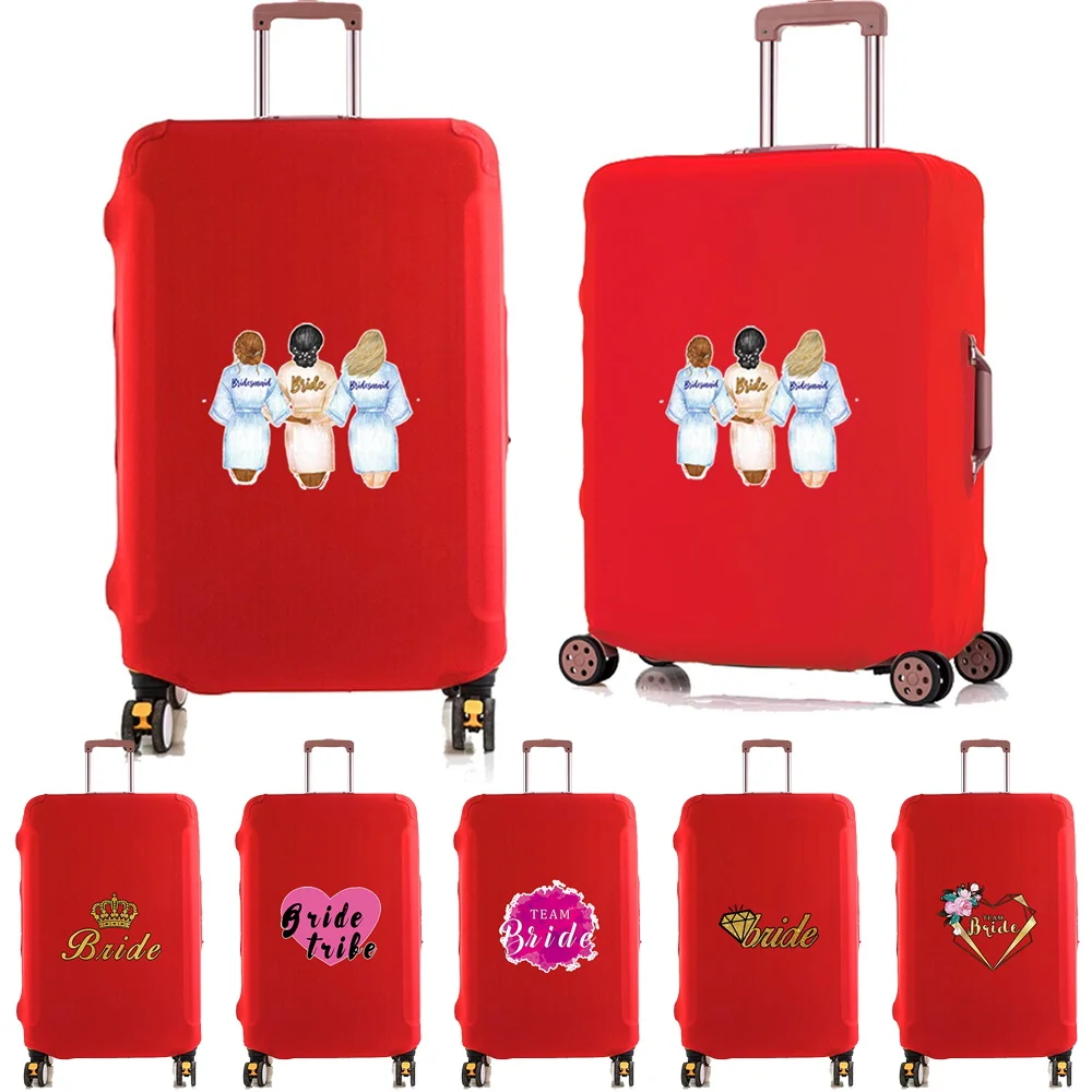 2023 Luggage Suitcase Protector Cover Elastic Dust Bag for 18~28 Inch Traveler Accessories Bride Print Travel Protective Case