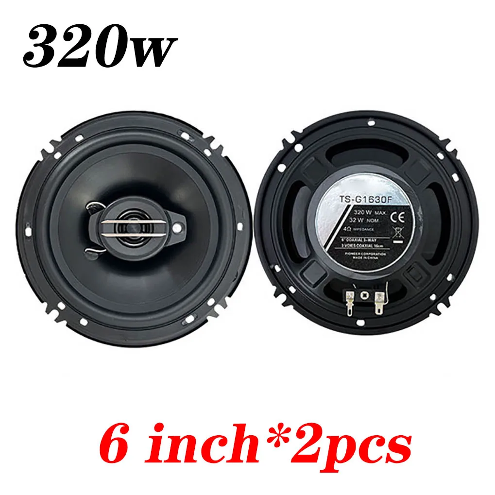 1 Pairs 6-inch (2 * 320W) 3-way General Motors Coaxial Car Music Stereo Full Frequency High Fidelity Speaker Lossless Installati