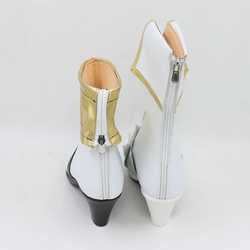 Angewomon تأثيري أحذية أحذية أنيمي يتوهم النساء فتاة الملاك هالوين كرنفال أحذية بيضاء مخصص