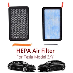 New Arrival Filtration Activated Carbon Filter Fit For Tesla Model 3/Y HEPA Air Filter Conditioner Replacement Kit