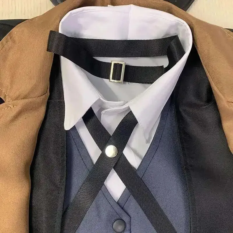 

DY20New Nakahara Chuuya Cosplay Costume Include Hat Uniform Trench Coat Pants Big Size Outfits Halloween Party for Comic Con25