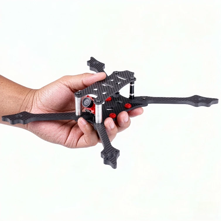 kit-de-chasis-para-dron-fpv-transtec-laser-db5-distancia-entre-ejes-de-218-mm-68-g-5-mm-fibra-de-carbono-3k-con-semi-kevlar-esc-30a-4-en-1-4s