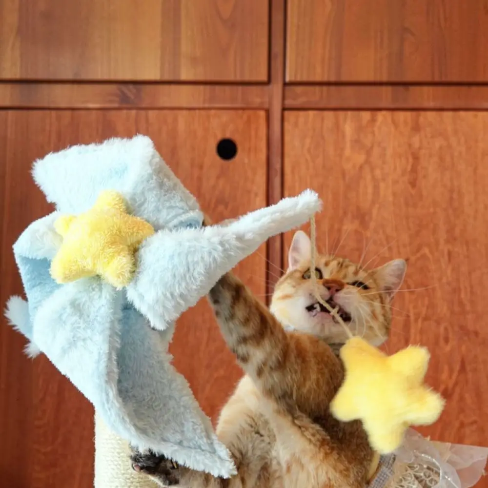 Vertical Sisal Rope Cat Scratcher Windmill Design Claw Grinding Post Pet Furniture Protection Durable Toy