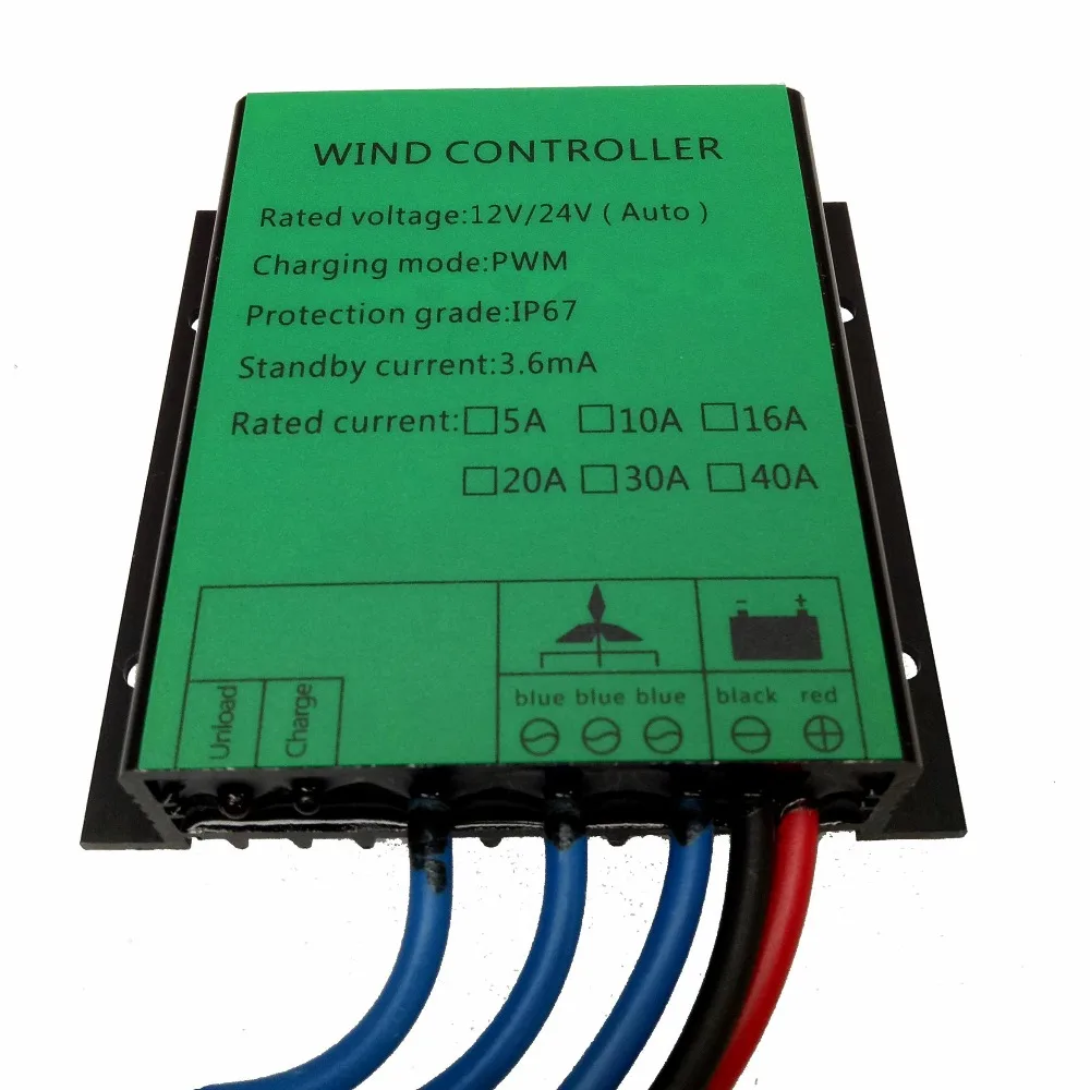 Charge PWM Controller 100-1000W Regulator Voltage Boost 12v24v Auto Match 48V System Waterproof Controller For Wind Turbine