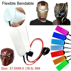 Flexible Bendable DIY LED Light Eyes Kits Cosplay Helmet Mask Eye Accessories Halloween Masks Props 27.5X69.5MM CR2032 Type