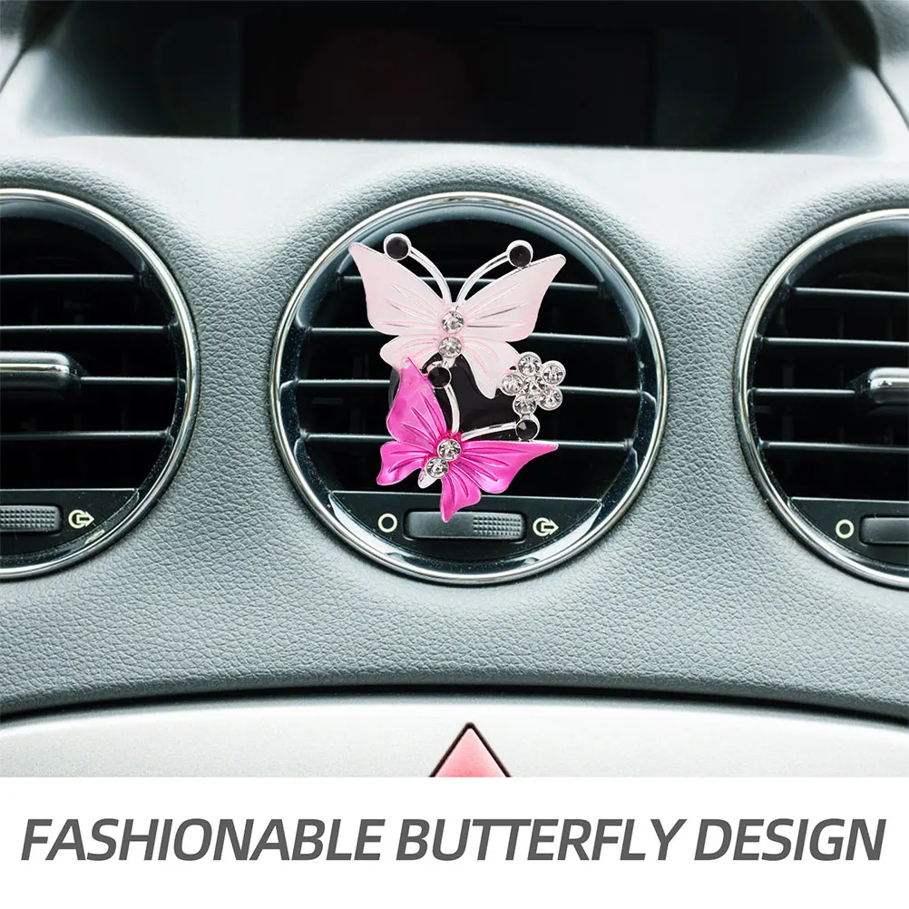 

3pcs Car Vent Clip Air Freshener Perfume Butterfly Accessories Auto Outlet Stylish Long Lasting Practical Decorative Car