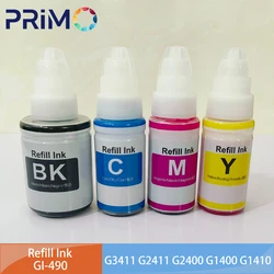 GI490 GI-490 GI 490 Water Based Refill Dye Ink for Canon PIXMA G3411 G2411 G2400 G1400 G1410 G1000 G2000 G3000 G4411 G4410