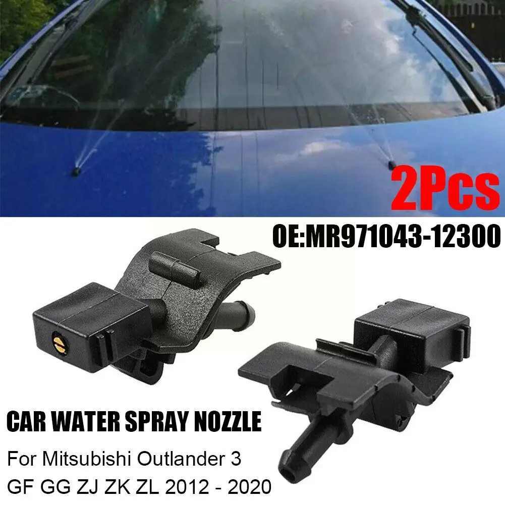 Applicable For Outlander Mr971043-12300 Front Windshield Wiper Washer Nozzle Cover Liquid Spray 2 Pieces Y6z5