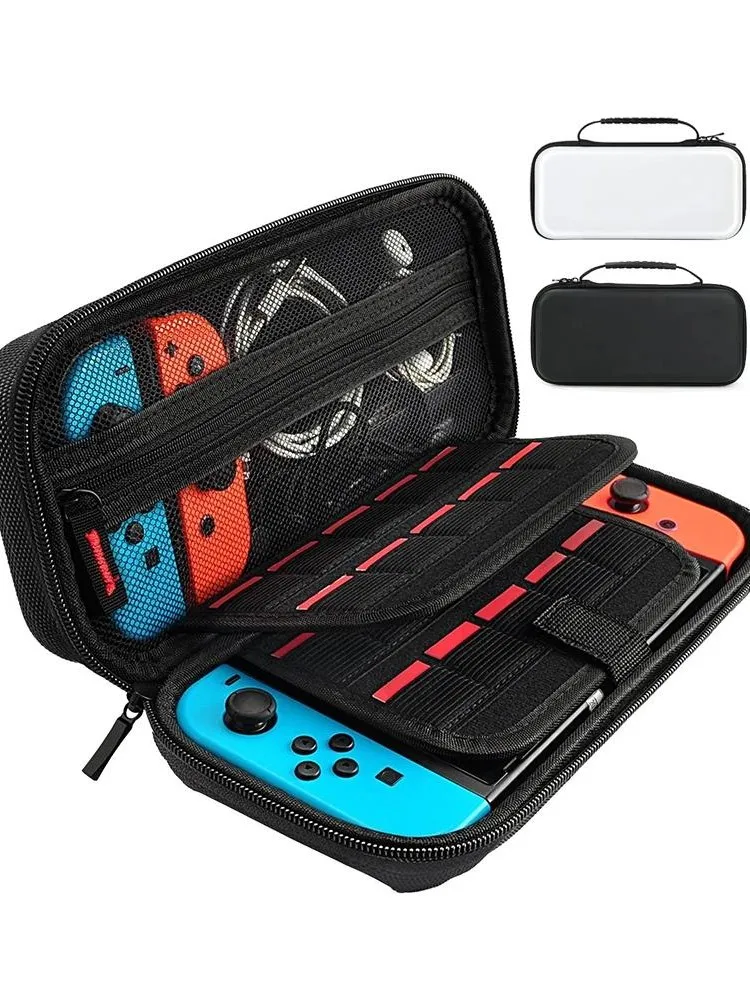 Opbergtas voor Nintendo Switch Console Draagtas voor Switch OLED met 20-gamecartridges Beschermende opbergtas met harde schaal - afbeelding 2