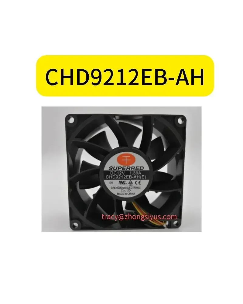 New 9038 12V 1.30A 9cmcm temperature control cooling fan CHD9212EB-AH 9cm 4-wire violent cooling fan