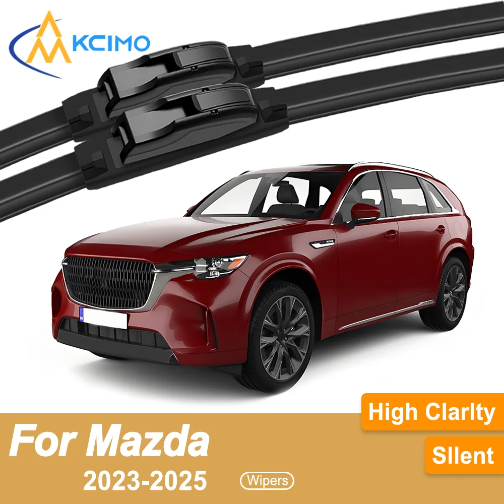 

Premium Rubber Durable Silent Windshield Wiper Blades 2pcs for Mazda CX-90 KK/KJ 2023-2025 Front Wiper Blades Set