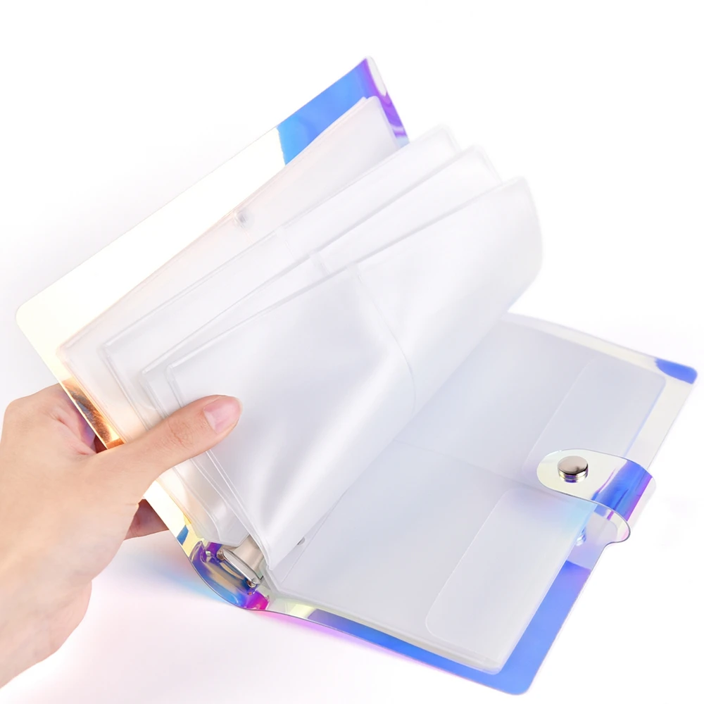 

Nail Art Stamping Plate Holder Storage Laser Symphony Storage Bag 13*19.5*2.4cm 16 Slot Rectangular Card Storage Case