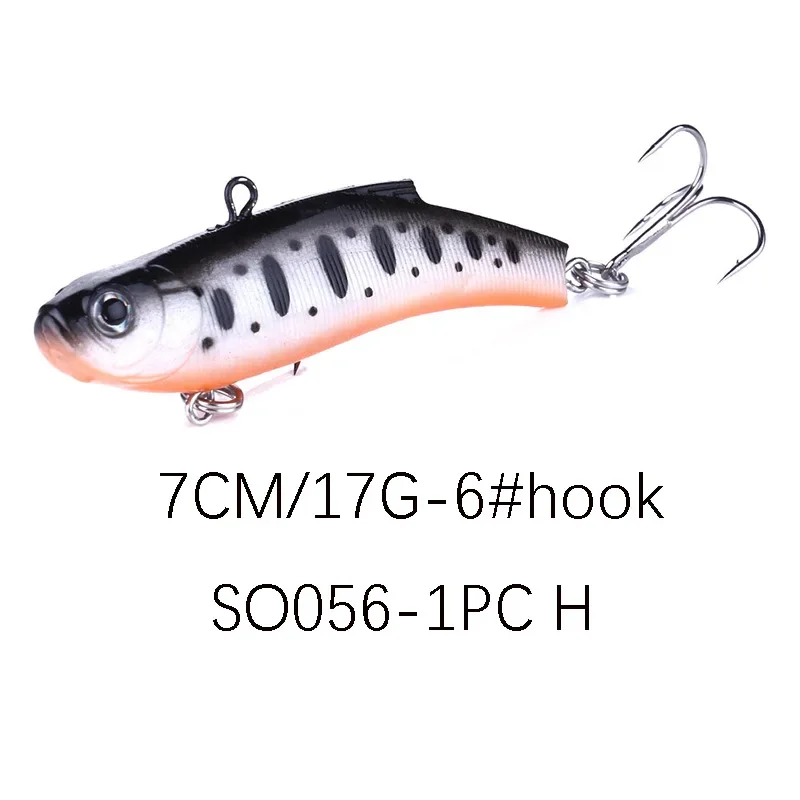 ICE Fishing Lures Bionic JIgging Hard Bait Blade VIB Rattlin Winter Swimbait Casting Lures Bass Trout Crappie Muskie Castfish