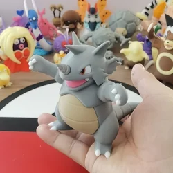 Hot PokéM0n Rhyhorn Rhydon Anime World 1:20 Action Figure Cute Doll 3d Print Model  Desktop Collection  Kids Toys Birthday Gifts