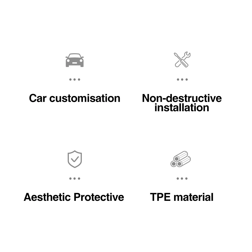 Fit For Tesla Y-Shaped Juniper L-Type 2025 2026 Front and Rear Door Handle Storage Car Accessories 5-Piece Set