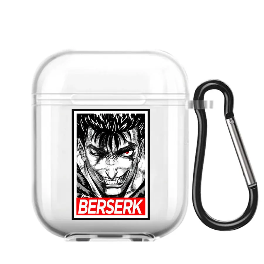 Anime Berserk Guts Swordsman Sacrifice Zodd Earphone Case For AirPods1 2 3 4 Pro Soft silicone wireless Bluetooth headphone case