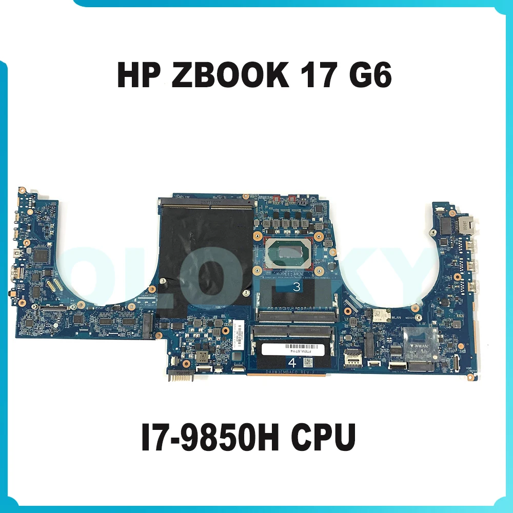 

Материнская плата DAXW3EMBAF0 для ноутбука HP ZBOOK 17 G6, процессор I7-9850H, L67964-601, L67964-001, DDR4