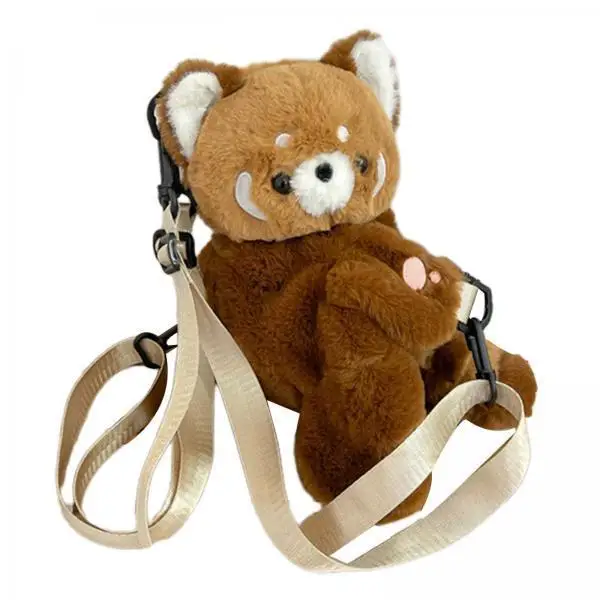 Animal Plush Backpack Panda Daypack Cute Adjustable Shoulder Schoolbag for Girls Holiday