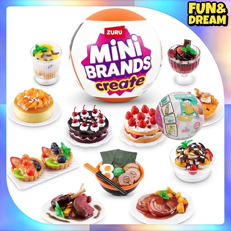 

Mini Food Series Diy Mini Brands Create Action Figures Zuru Miniverse Anime Fiugres Children Toys Room Decoration Birthday Gift