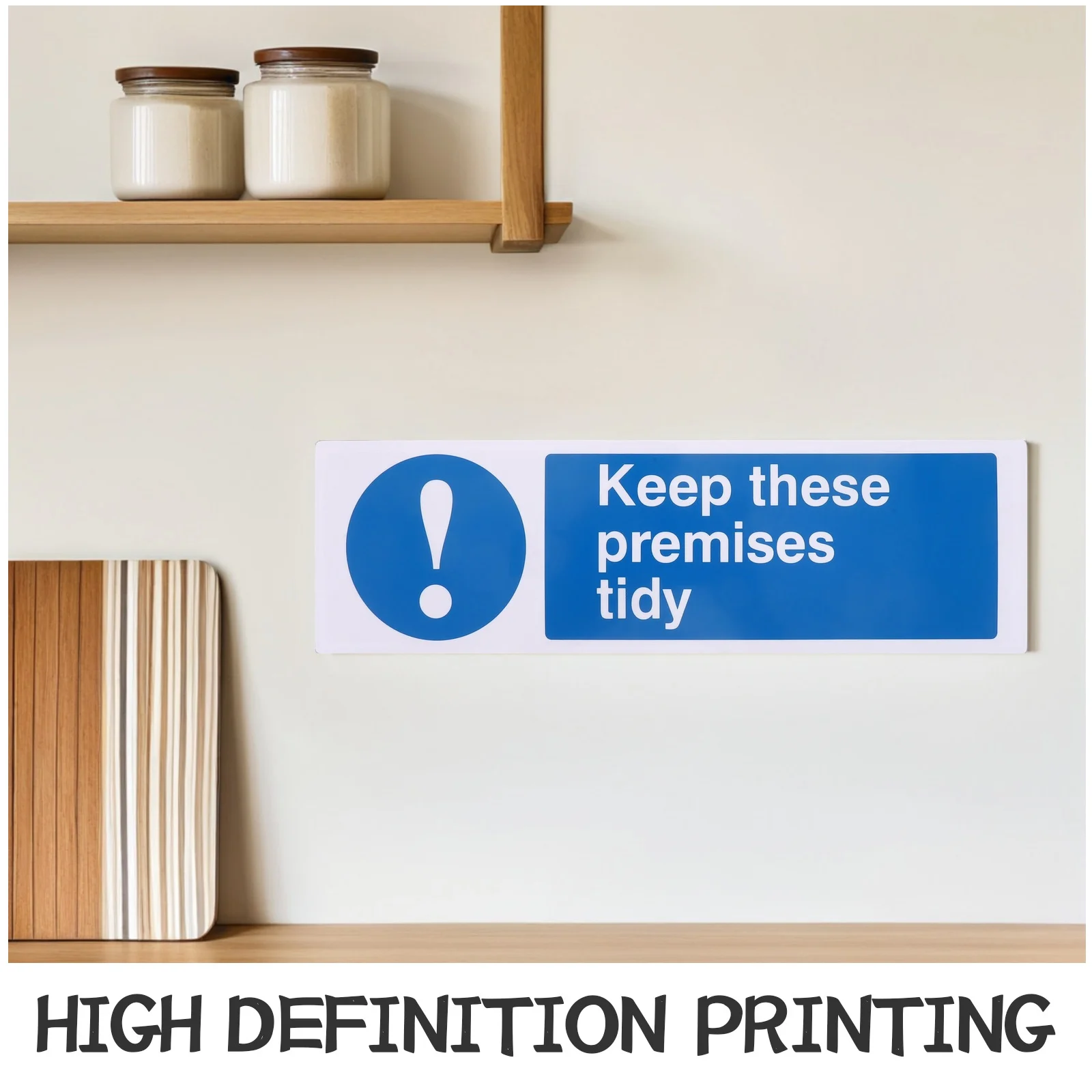 لاصق ذاتي يحافظ على هذه المباني، ملصق تحذير صناعي لتحديد هوية سلامة الأعمال المدرسية في المكتب والفندق