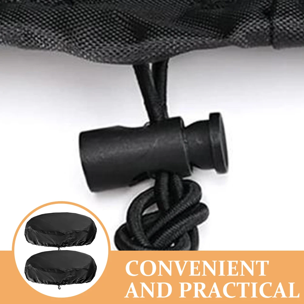 

2Pcs Bucket Cover Oxford Cloth Durable Waterproof Protective Cover Outdoor Chemical Drum Storage Rain Snow Dust Resistant