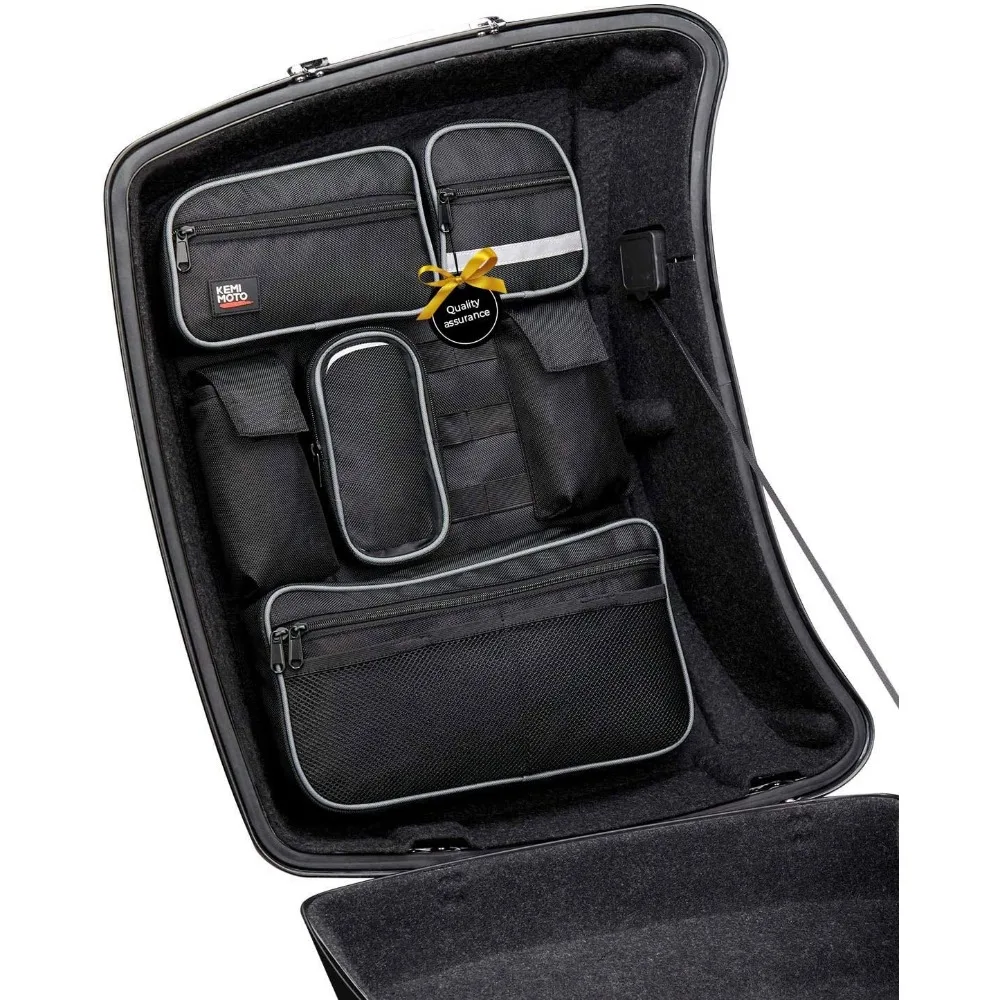 

for tour pack lid organizer storage bag compatible with electra glide street glide touring 2014-2025