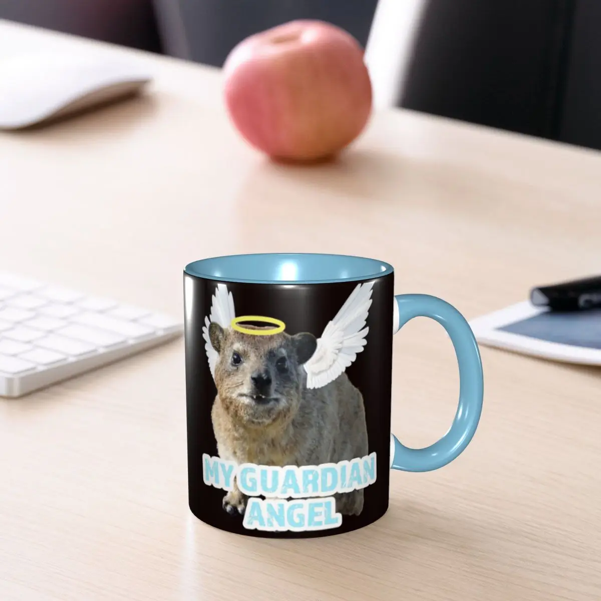 Rock Hyrax My Guardian Angel Mug Funny Ceramic Coffee Cups Tea Mugs Milk Cup Drinkware Gifts for Woman Man