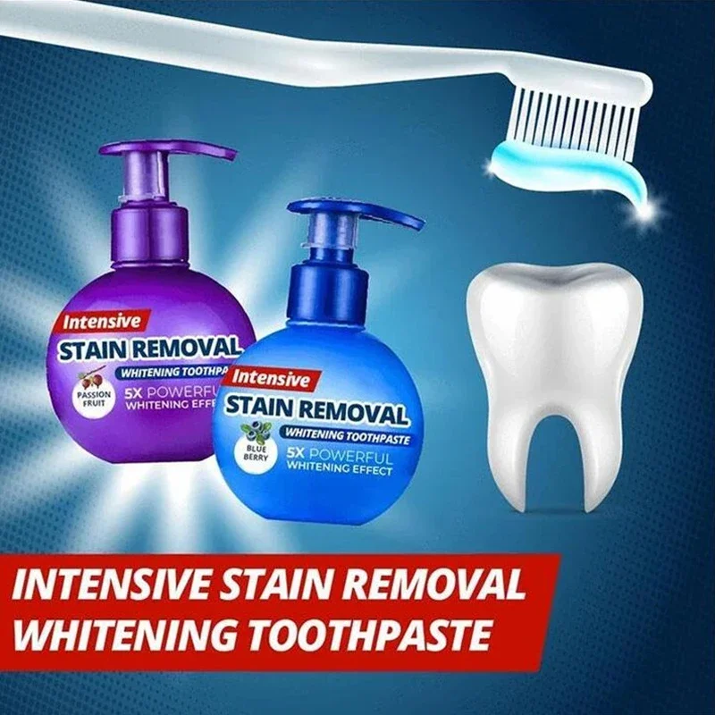 220g Super Whitening Anti-Stain ToothPaste Instant Clean Intensive Stain Removal Whitening Toothpaste Baking Soda Toothpaste