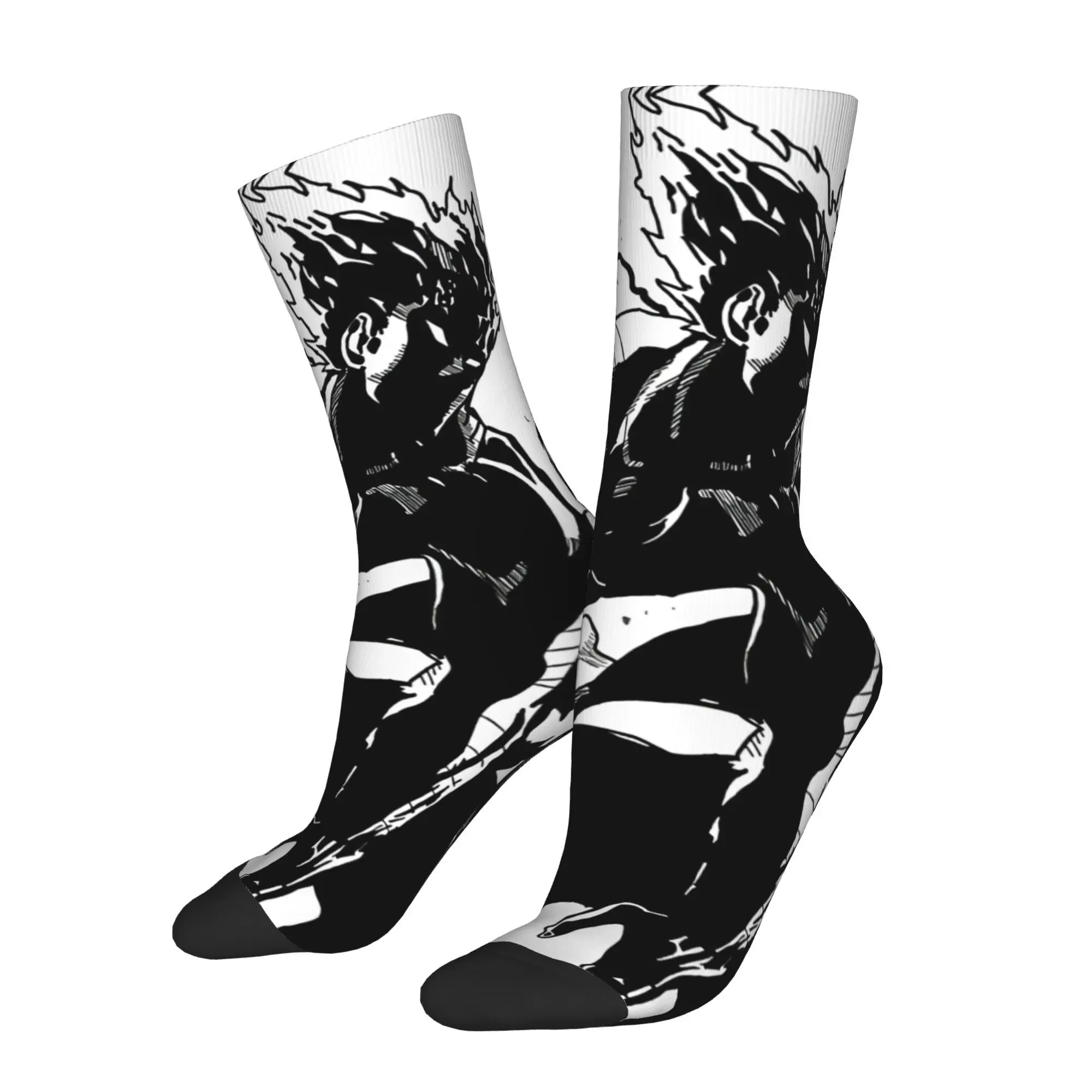 

One-Punch Man забавные аниме-мультяшные велосипедные носки для мужчин, влажная новинка, всесезонные спортивные носки