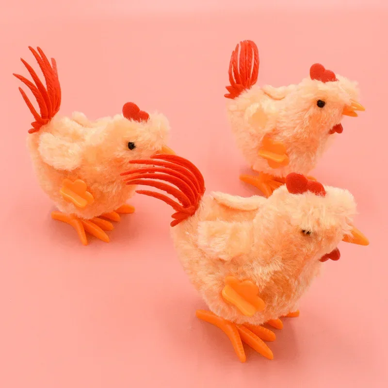 Car Ornaments Clockwork Rooster Simulation Jumping Rooster Interactive Toy Kindergarten Prizes Car Decoration Accessories