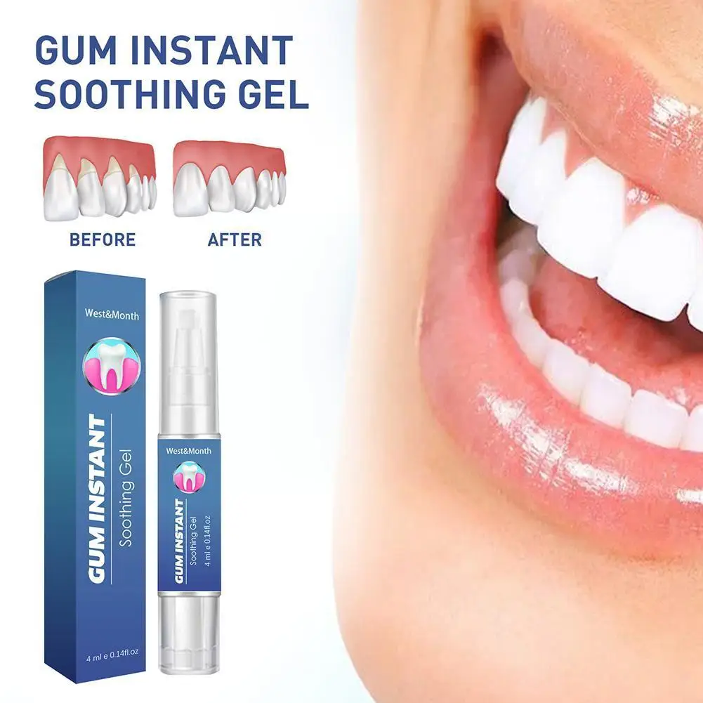 Gum Soothing Gel Relieves Gum Pain Whitening Teeth Stains Essence Tools Removes Dental Hygiene Cleaning Toothpaste I2R4