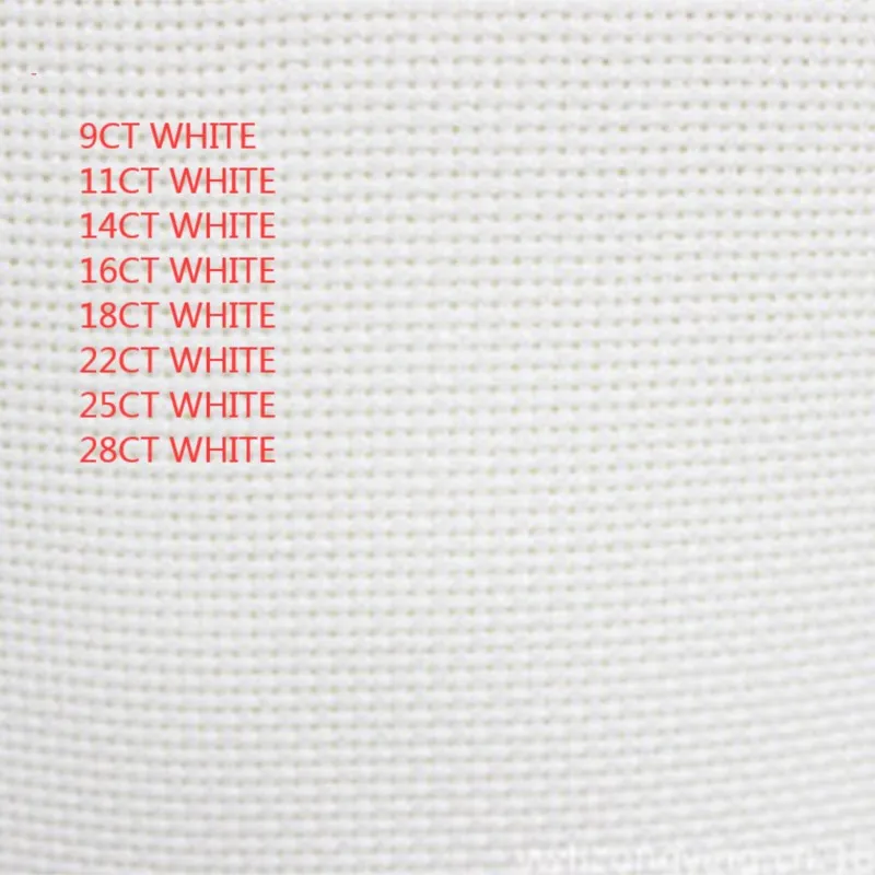 22ct evenweave 25ct cross stitch canvas cloth embroidery fabric white color, 28ct evenweave
