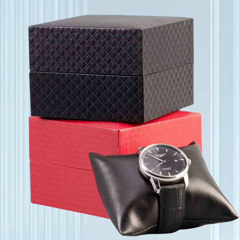 Black Red Plastic Transport Watch Display Storage Box for Catier Omg Men Women Travel Portable Holiday Gift Watch Box No Logo