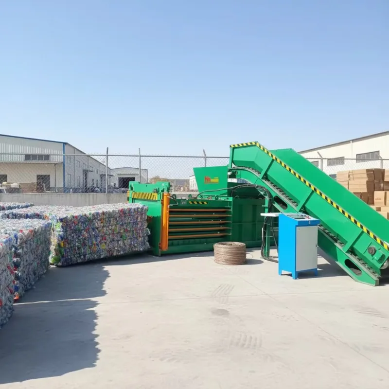Customized 160T Baling Press Machine Price Horizontal Metal Baler Balle Size 500*500Mm Compactor Machine Price