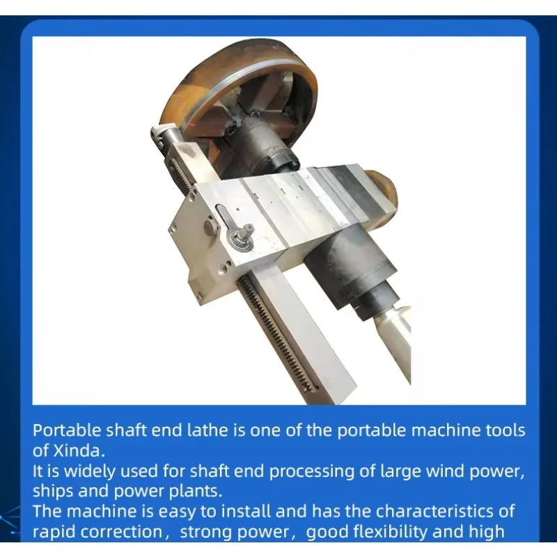 XDZ300 Portable Journal Lathe, Tuned Turbine Spindle in-situ Repair To Restore Concentricity
