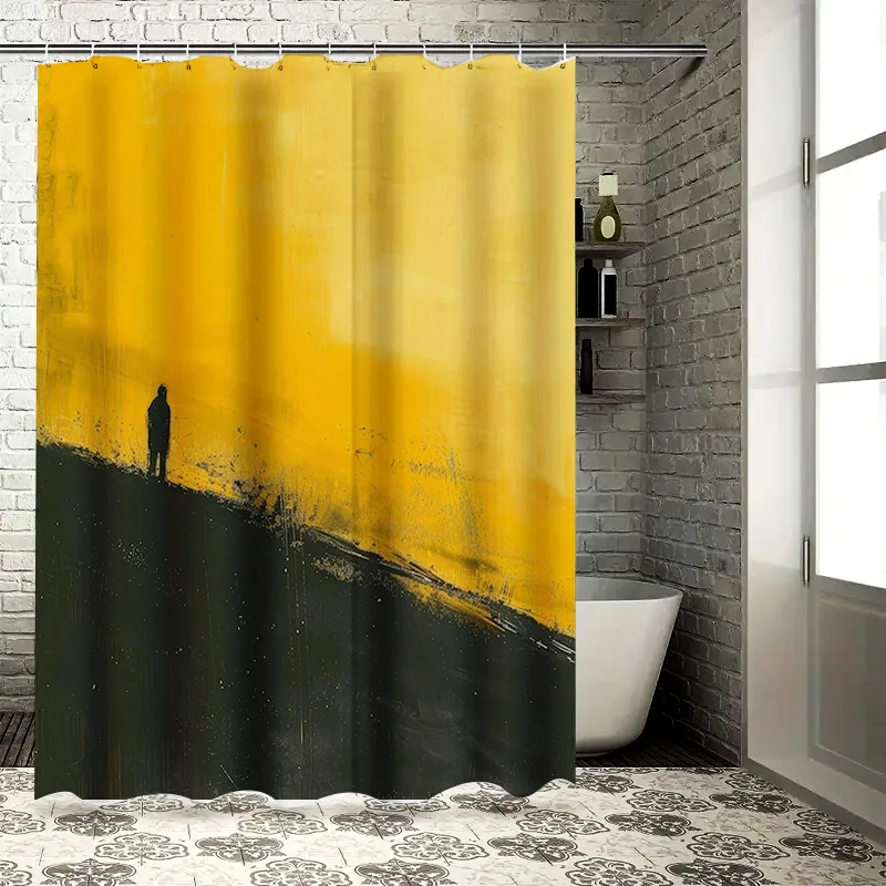 

Современная занавеска для душа в ванной комнате с абстрактным рисунком, необходимая вещь домашнего декора для любого пространства!