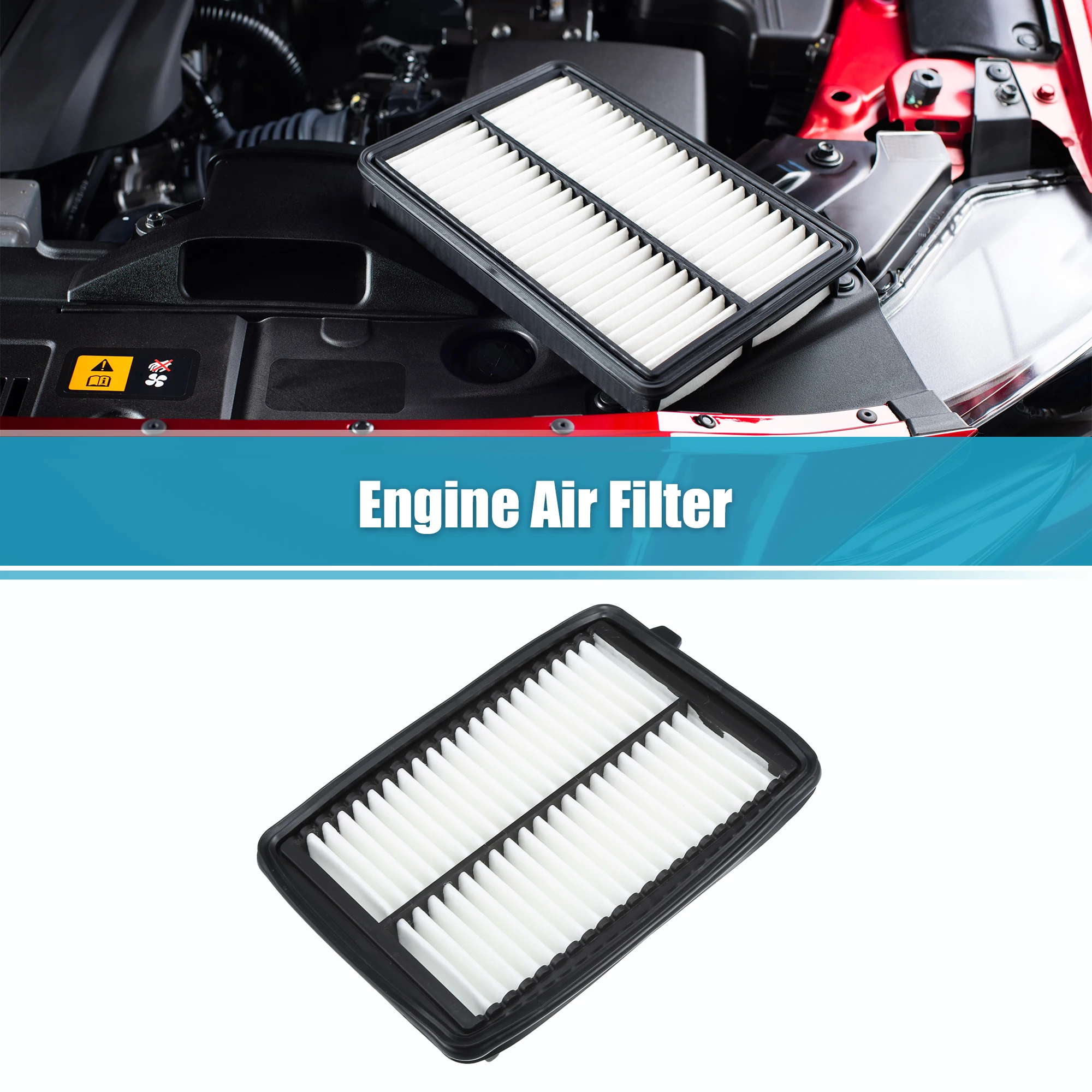 X Autohaux Auto Cabin Air Filter Polyurethane Engine Air Filter for HONDA N-BOX(JF3/JF4) Car Replacement Accessories