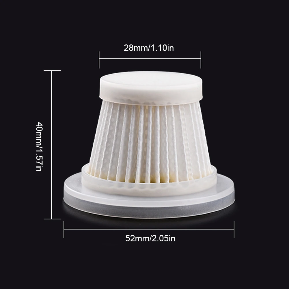 Filtre d'aspirateur de voiture sans fil, filtre lavable, élément filtrant réutilisable, outil d'aspirateur à main 5/10 pièces