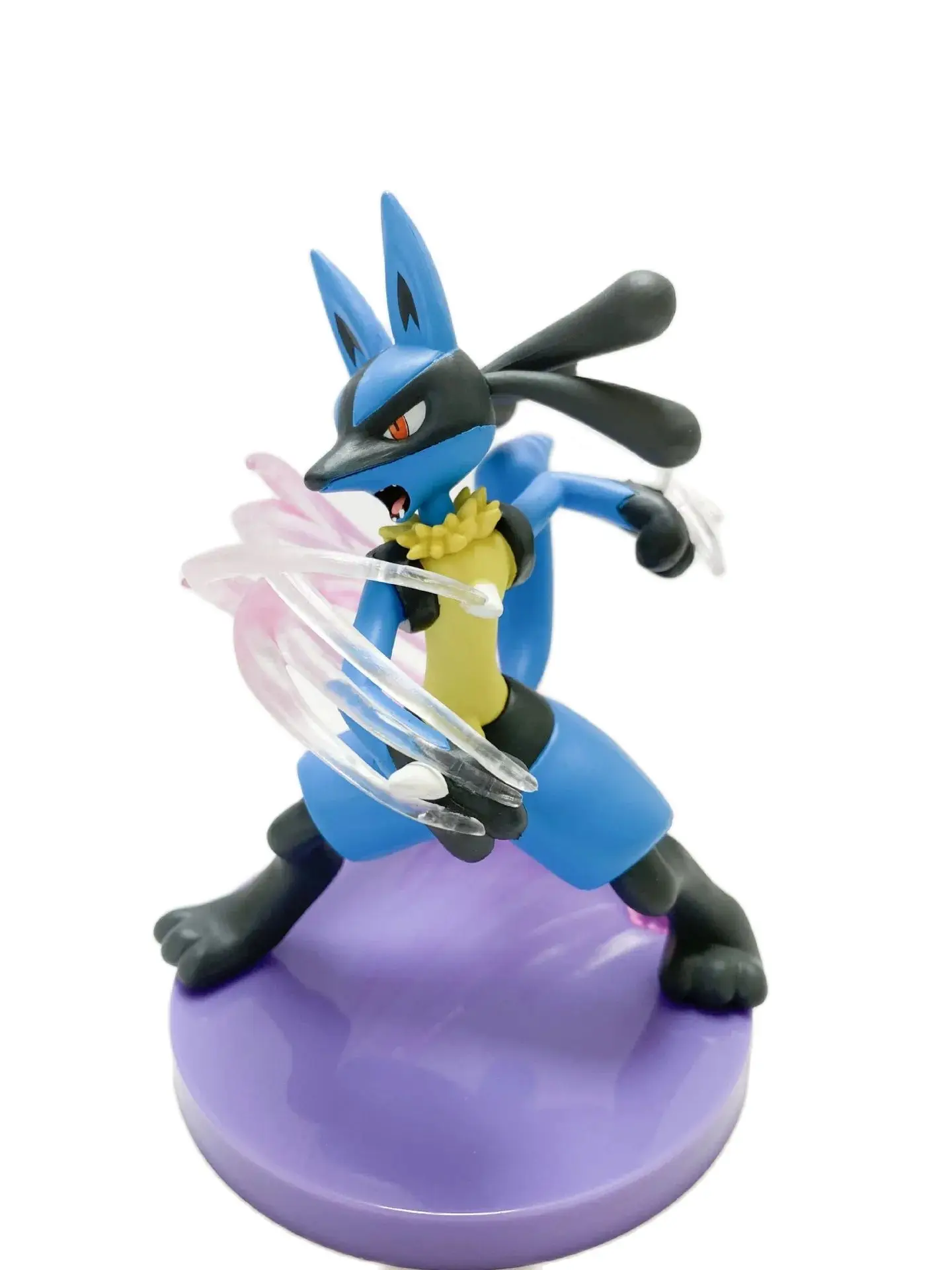 Kawaii Pokemon Lucario Battle Ver. PVC Action Figure Kawaii Anime Standbeeld Collectible Game Model Kinderen Speelgoed Pop Geschenken 14 cm