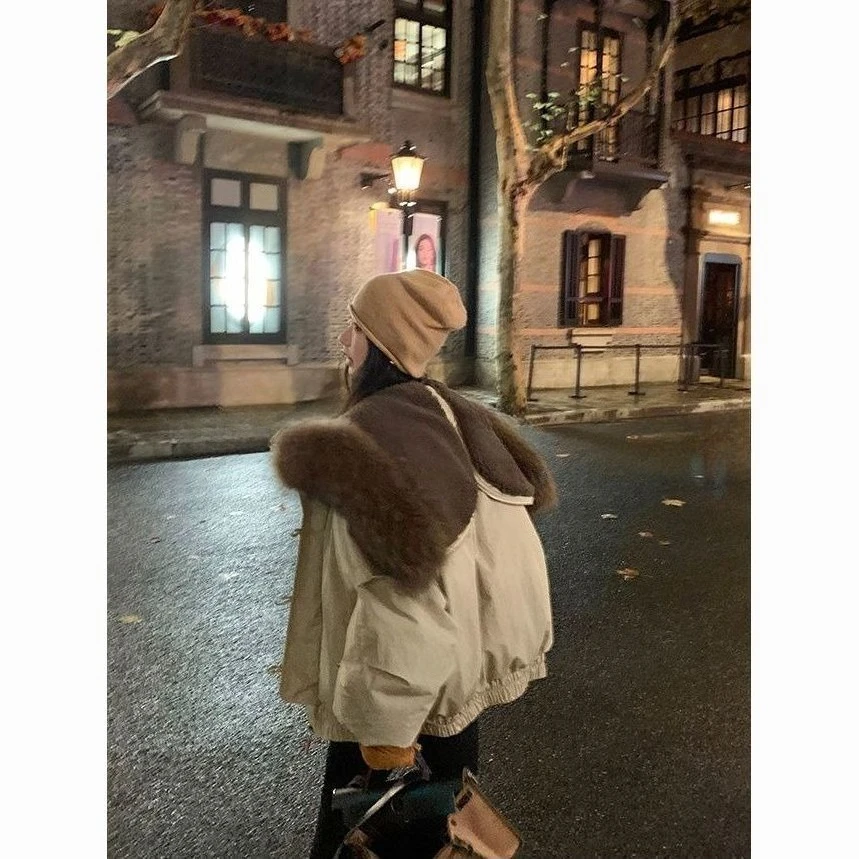 فو الفراء القوطية Harajuku ثقافة فرعية الشرير ايمو بلوزات وسترة معاطف الأمريكية خمر مع مقنعين المرأة Y2K سترات