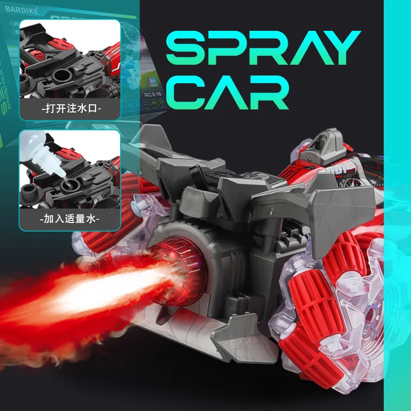 Stunt Drifting Vierwielaandrijving Voertuig 2.4G Afstandsbediening Spray Gebaar Inductie Stunt Auto Geluid en Licht Racewagen Speelgoed