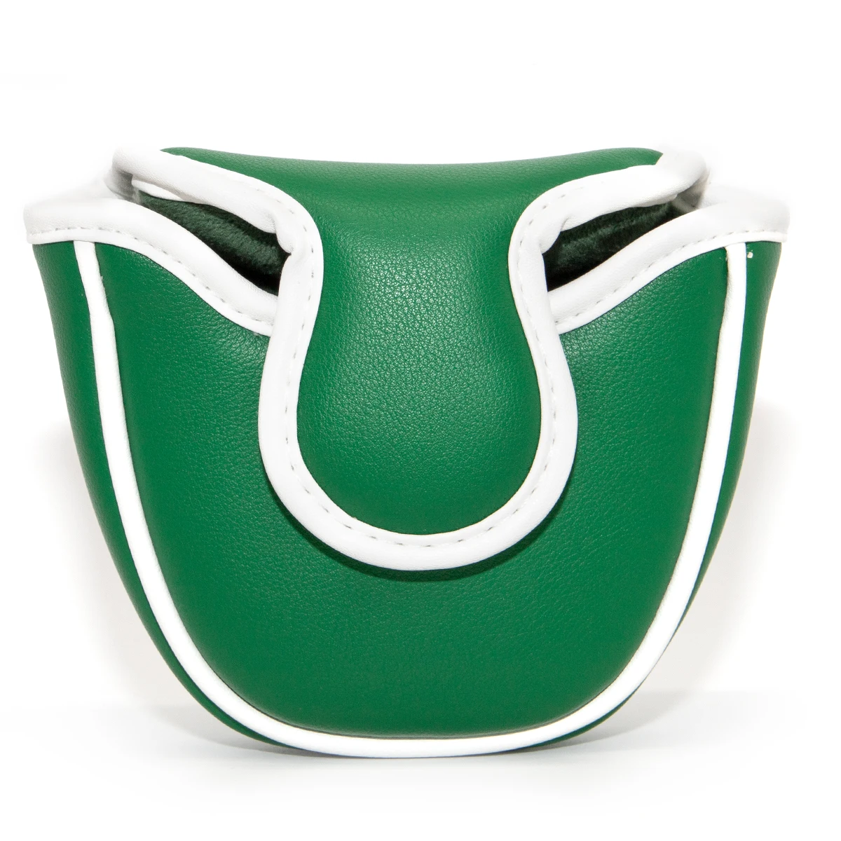 Golf Putter Cover New Green Lucky Four Leaf Clover LeatherGolf Mallet Putter Headcovers Golf Club Head Cover Leather