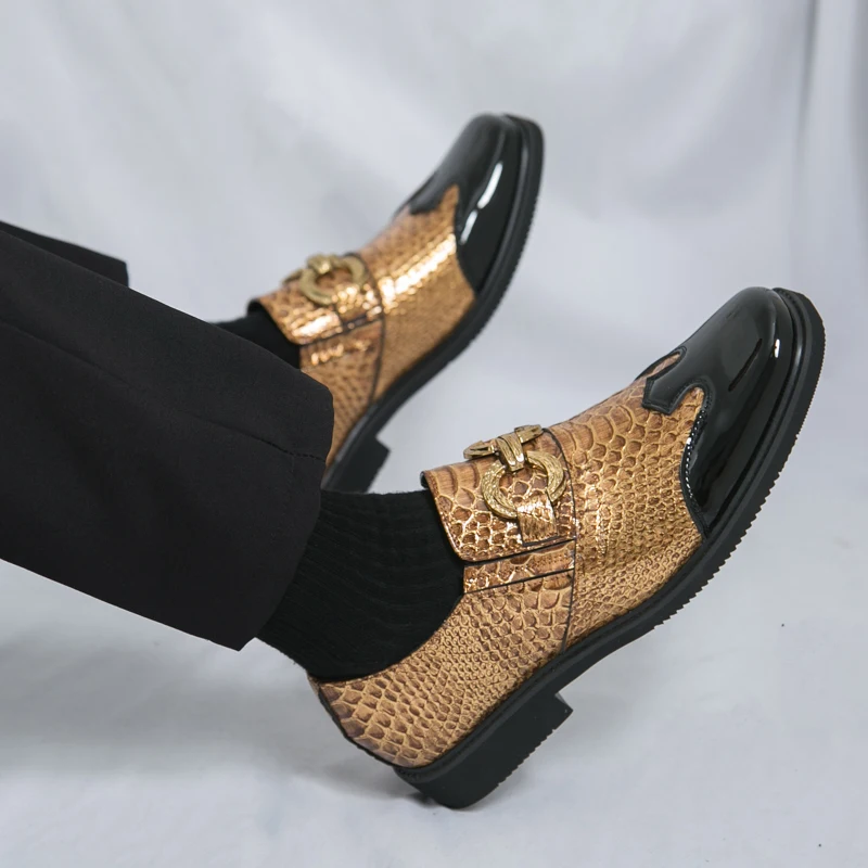 

Men Casual Office Business Formal Oxford Thick Bottom Dress Shoes Men Gentleman Outdoor Patent Leather Wedding Shoes Zapatos