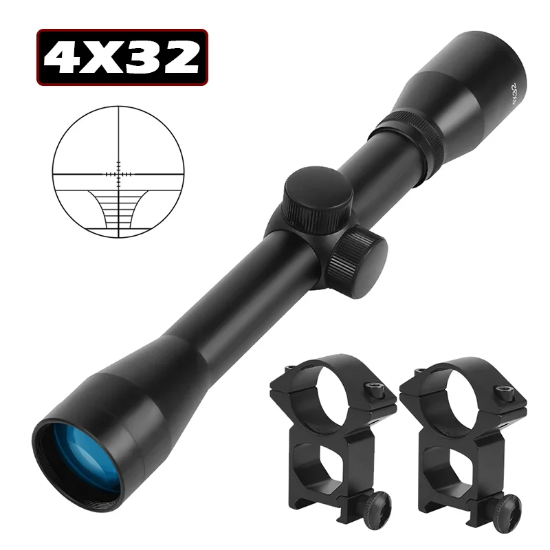 4x32 Rifle Scope Tactical Optical Sight Riflescope for Airsoft Gun Hunting Optical Sight Rifle Scopes