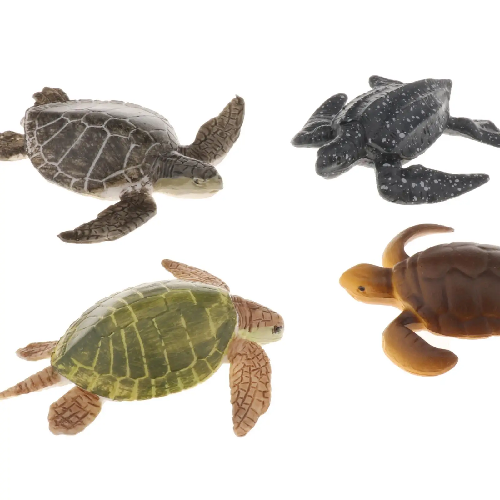 3-15pack Realistic Animal Turtles Model Figures Creatures Bath Toys Decor Cake